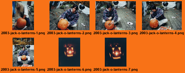 Jack-o'-lanterns: 2003