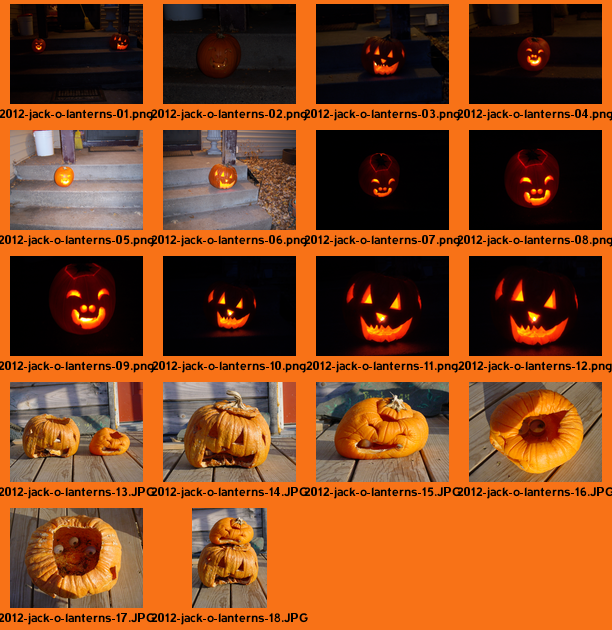 Jack-o'-lanterns: 2012