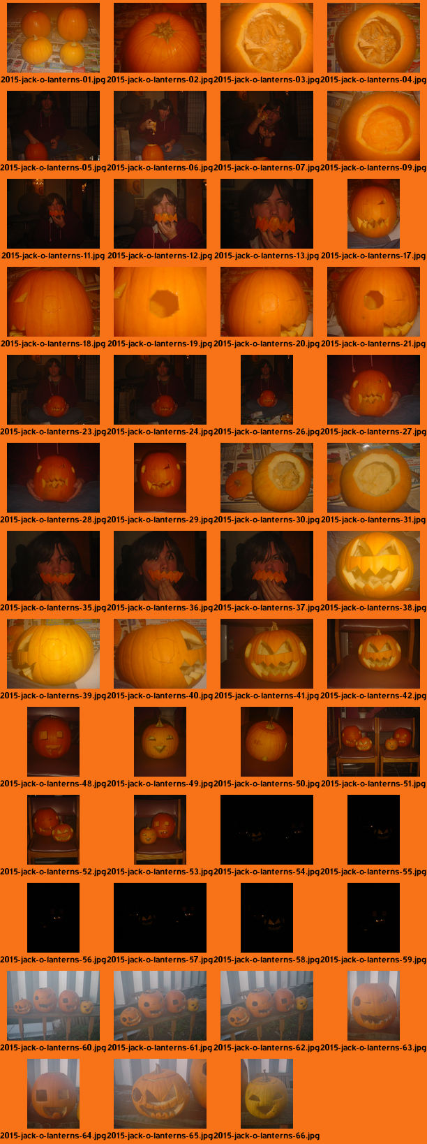 Jack-o'-lanterns: 2015