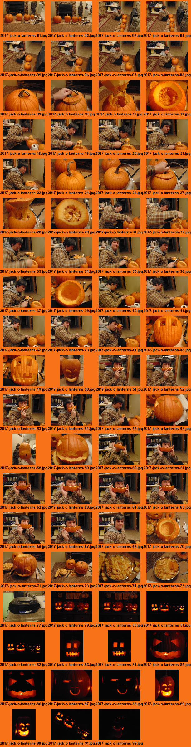 Jack-o'-lanterns: 2017