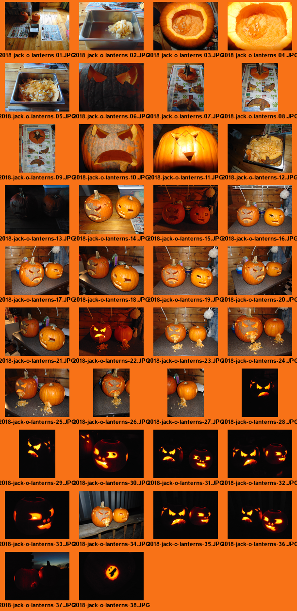 Jack-o'-lanterns: 2018