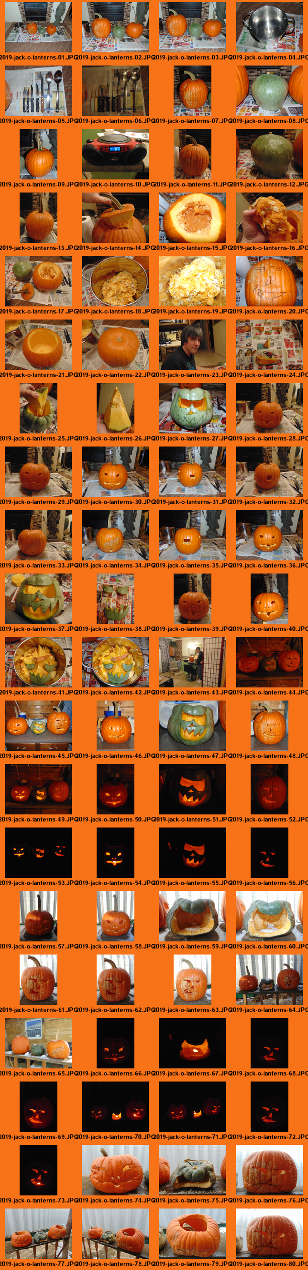 Jack-o'-lanterns: 2019