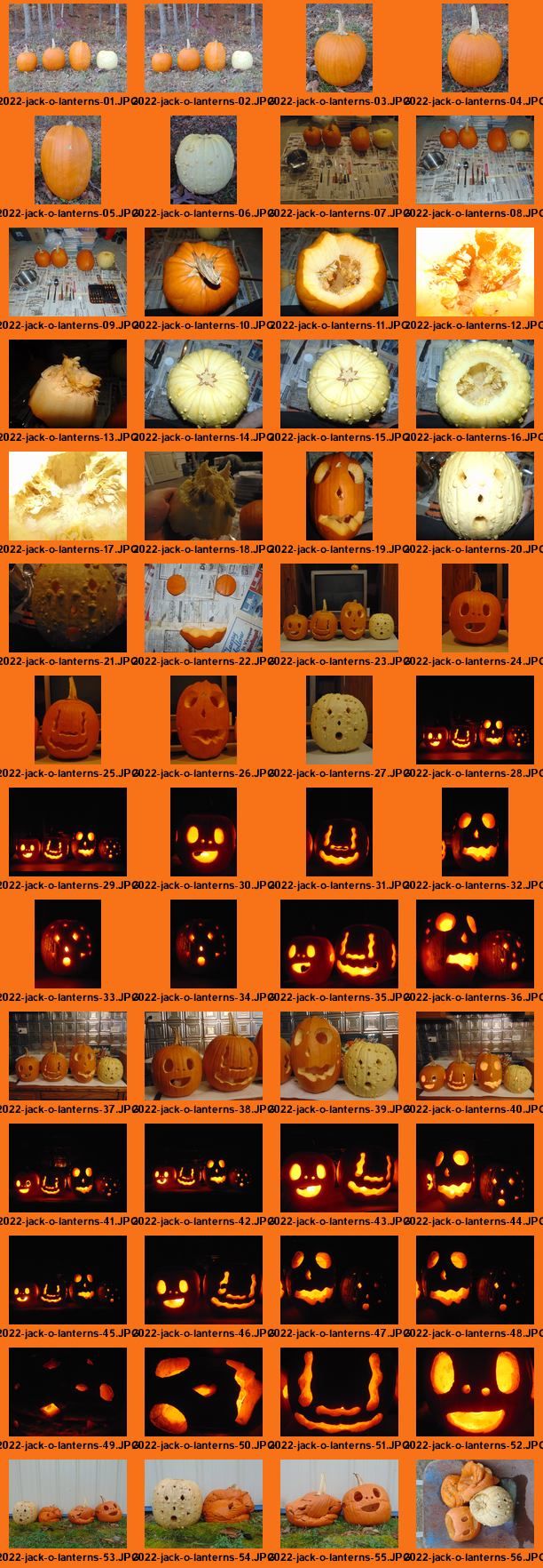 Jack-o'-lanterns: 2022