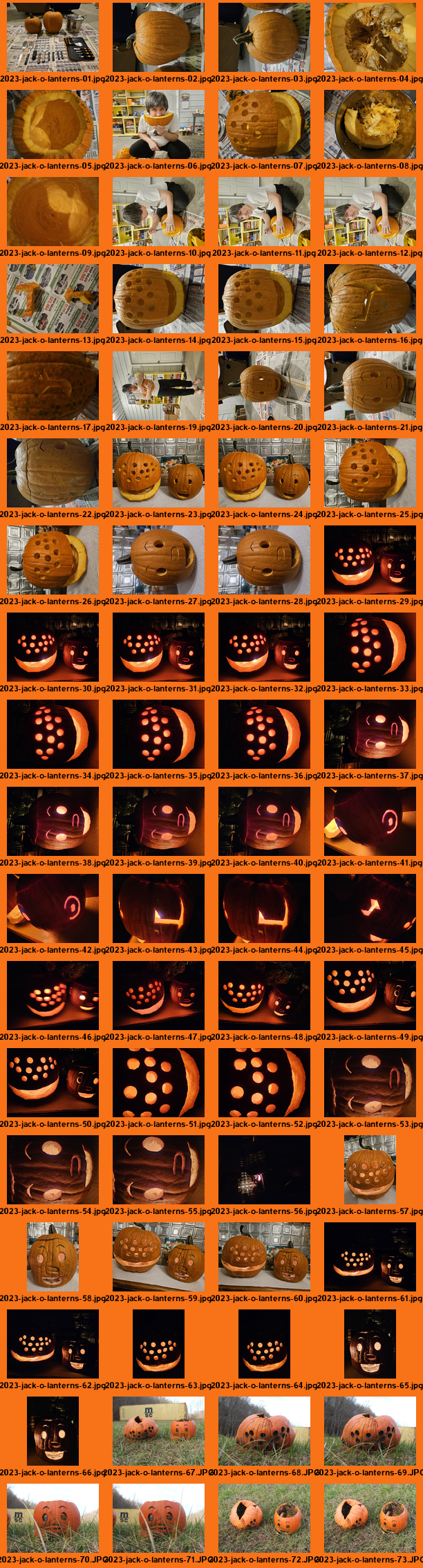 Jack-o'-lanterns: 2023