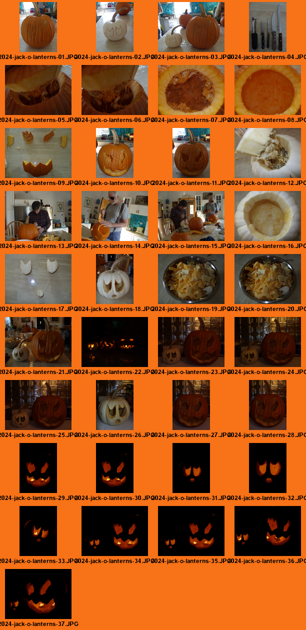 Jack-o'-lanterns: 2024