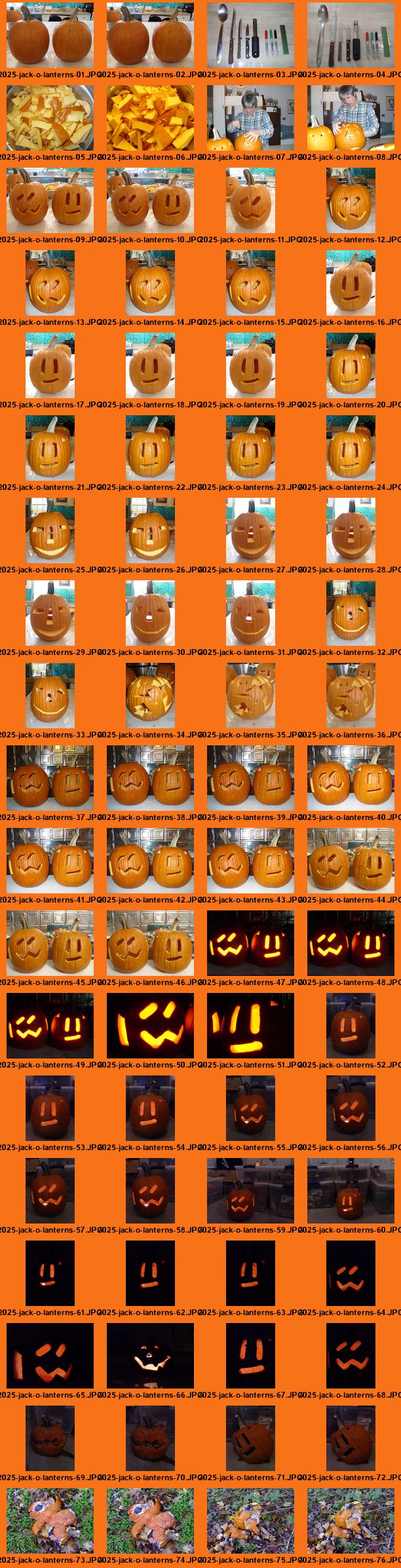 Jack-o'-lanterns: 2025