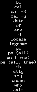 9menu: POSIX