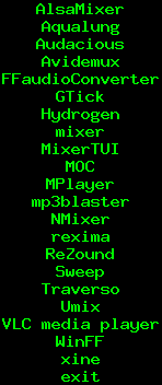 9menu: audio/video instruments