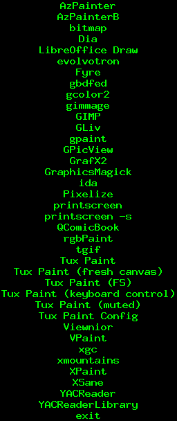 9menu: graphical implements
