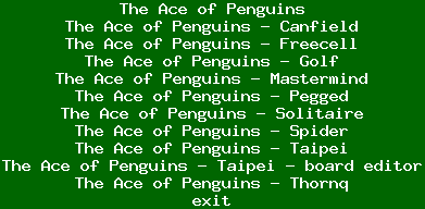 9menu: The Ace of Penguins