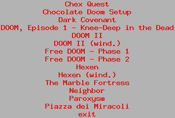 9menu: Chocolate Doom