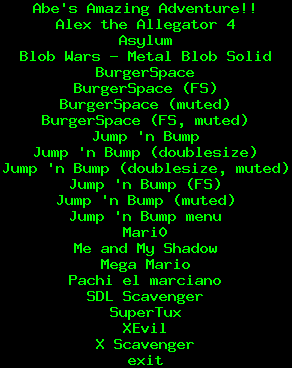 9menu: platformers