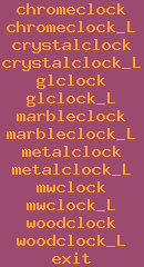 9menu: glclock
