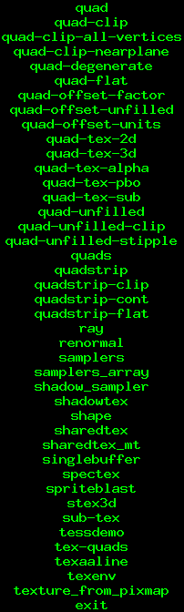 9menu: Mesa demos 4