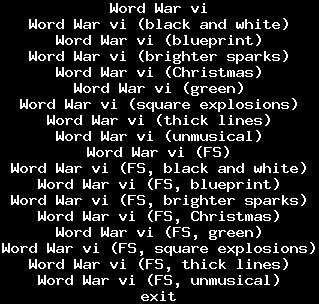9menu: Word War vi